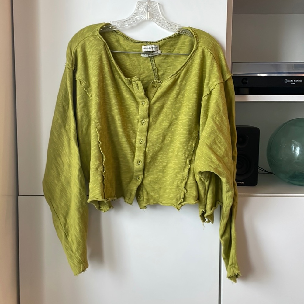 Urban outfitters long sleeve crop top